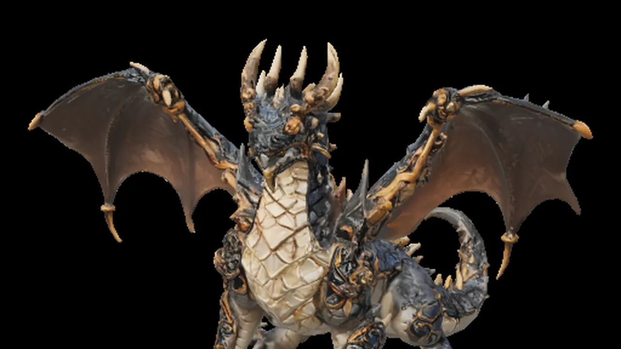 The monsters started as an idea too. This dragon is the kind of threat I wanted to see in the sky.