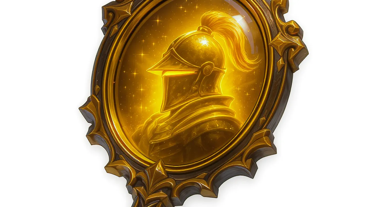 Um emblema que precisa ser lido num relance, mesmo pequeno na tela.