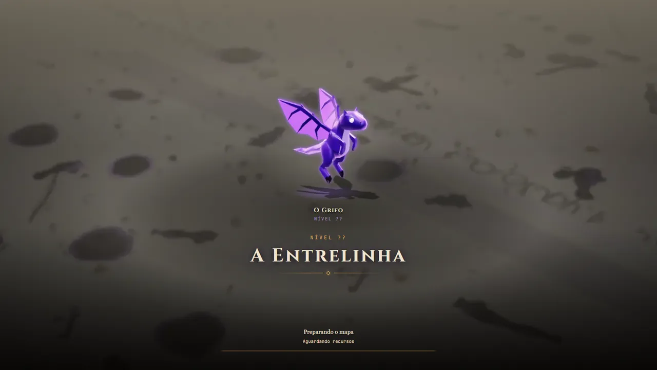 A tela de carregamento que abre a região.