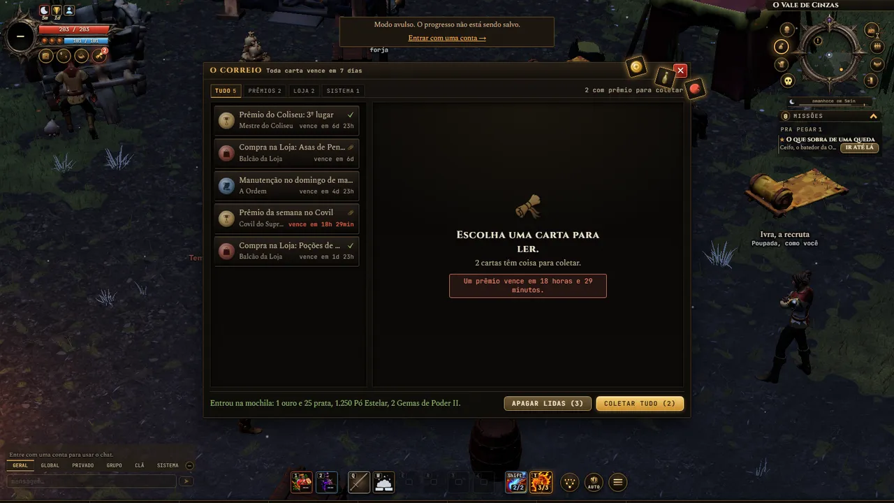 When you collect, the attachments fly from the letter to the bag.