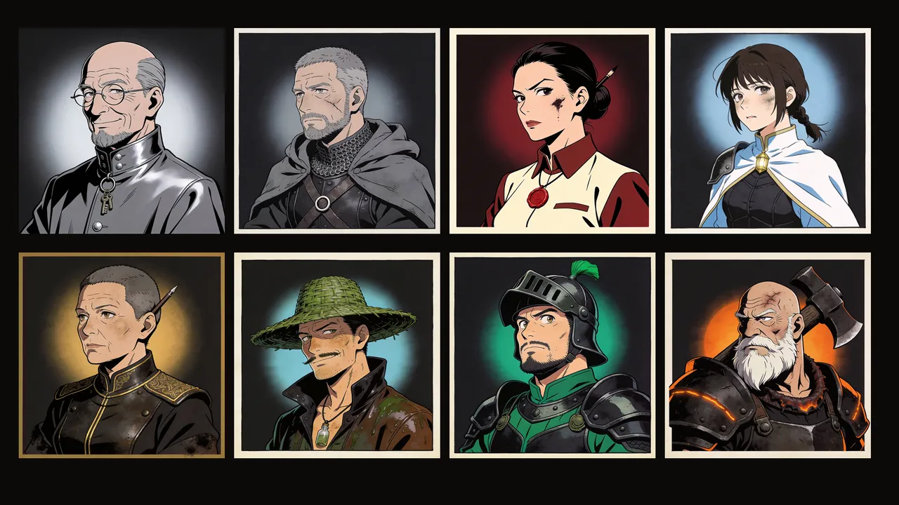 Some of the new townsfolk portraits.
